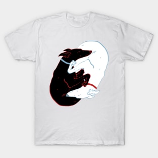 Yin Yang Greyhounds T-Shirt